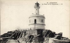 Vintage Postcard Headlight of Teignousse Quiberon
