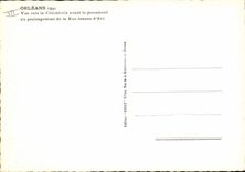 Modern Postcard Militaria Orleans 1941 Sight towards the cathedral before boring of the prolongation of the street Larousse Joan of Arc