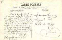 Vintage Postcard Pont of Ponsonnas on Drac Dauphine Road of Walls has Mens