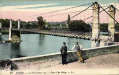 CPA Pont Saint Cyr Tours