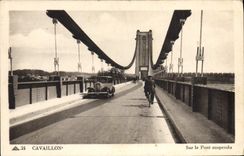 CPA Pont suspendu Cavaillon