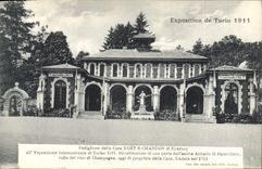 CPA Folklore Vin Vendanges Champagne Exposition de Turin 1911 Moet & Chandon Epernay