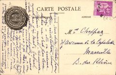 CPA Folklore Vin Vendanges Champagne Moet & Chandon Rangement des vins en bouteilles 