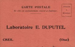 CPA Publicite Laboratoire Duputel Creil Melubrine 