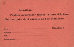 CPA Publicite Laboratoire Duputel Creil Melubrine 