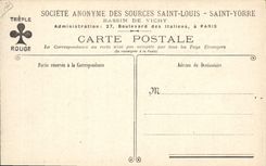 CPA Publicite Appareils d'evaporation produisant les sels de la Source Saint Louis 