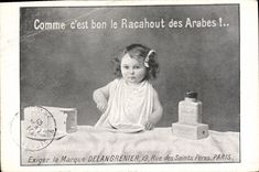 CPA Publicite Comme c'est bon le racahout des arabes Enfant Delangrenier Rue des Saints Peres Paris 