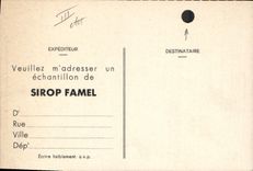 CPA Publicite Sirop Famel 