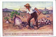 CPA Publicite Traitement de la potasse d'Alsace 