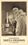 CPA Publicite Champagne Moet & Chandon Pierrot 