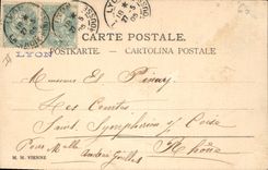 Vintage Postcard Fantaisie Illustrator Woman Is tickled pink