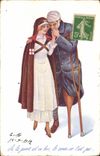 Vintage Postcard Fantasy Illustrator Woman Nurse Militaria Red Cross