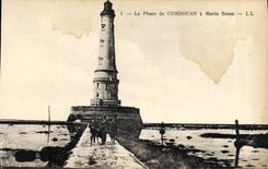 CPA Phare de Cordouan a maree basse