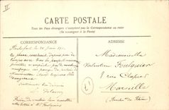 Vintage Postcard Headlight of Coubre Lacoubre