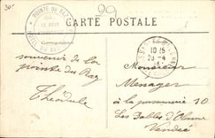 Vintage Postcard Headlight the Strong current of Gorlebella Center the headlight of the Old Sight taken of the Strong current