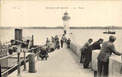 Vintage Postcard Royan Headlight the Baths Boat