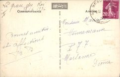 Vintage Postcard Headlight Grau of the King the channel Right Bank Fishing boats