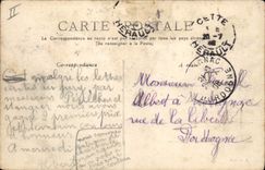 Vintage Postcard Headlight This Exit of the baetaux one