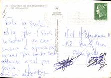 Modern Postcard Militaria Debarquement in Normandy Points of Hoc Cimetiere American