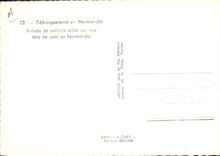 Modern Postcard Militaria Debarquement in Normandy Arrivee of reinforcements combine on a head of bridge in Normandy