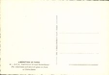 Modern Postcard Militaria American Release of Paris DCA in front of Notre Dame