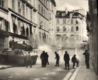 CPM Militaria Liberation de Paris Un char Leclerc en action Tank