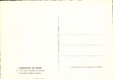 Modern Postcard Militaria Release of Paris a Leclerc tank in action Tank