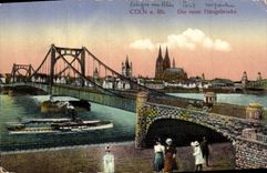 CPA Pont Coln Die neue Hangebrucke