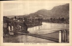 Vintage Postcard Bridge of Yenne Surroundings of Belley