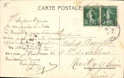 CPA Pont de l'abime Cusy