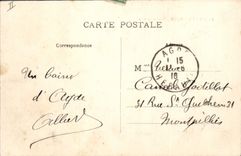 Postal Puente suspendido Agde