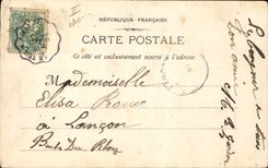 Vintage Postcard Suspended bridge Vinestock