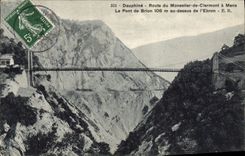 CPA Pont de Brion Dauphine Route du Monestier de Clermont a Mens