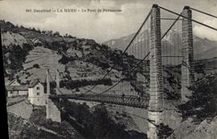 Vintage Postcard Pont of Ponsonnas Walls It Dauphine