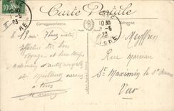 Postal Puente suspendido y catedral San Mauricio Viena