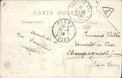 Vintage Postcard Bridge on the Loire Feurs