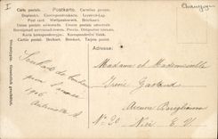 Vintage Postcard Fantaisie Woman Toboggans Champagne