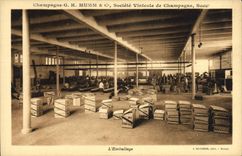 CPA Folklore Vin Vendange Champagne Mumm L'emballage 