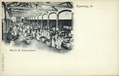 CPA Folklore Vin Vendange Champagne Epernay Moet et Chandon 