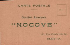 Vintage Postcard Publicity Nocove Street Condorcet Paris 9th