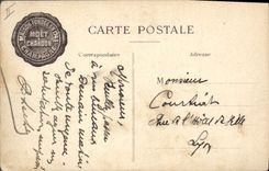 CPA Publicite Moet & Chandon Champagne Dom Perignon 