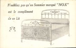 CPA Publicite Sommier Nox 