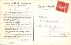 Vintage Postcard Publicity Diagrid Nox