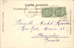 Vintage Postcard Publicity Christian art Swiss Suchard Woman Children