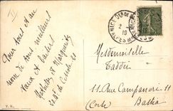 Vintage Postcard Fantasy Illustrator Woman Plane Hinds