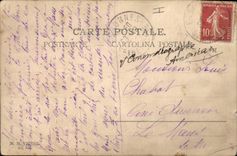 Vintage Postcard Fantasy Illustrator Child Sheep