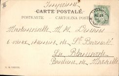 Vintage Postcard Fantaisie Illustrator Women Fishes