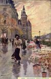 Vintage Postcard Fantaisie Illustrator Stein Paris Conciergerie Goes to the flowers