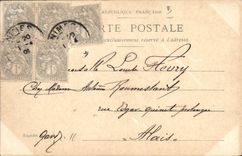 Vintage Postcard Fantasy Illustrator Stein Paris Avenue of the Bois de Boulogne Dog