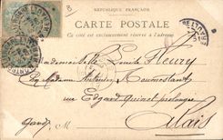 Vintage Postcard Fantasy Illustrator Stein Paris the Bridge of the Carousel